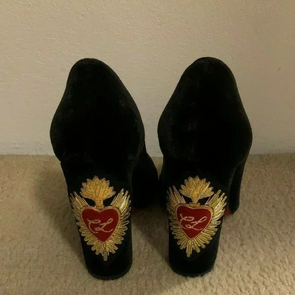 CHRISTIAN LOUBOUTIN CADRILLA CORAZON SIZE 37 WITH BOX! BLACK - Picture 5 of 10